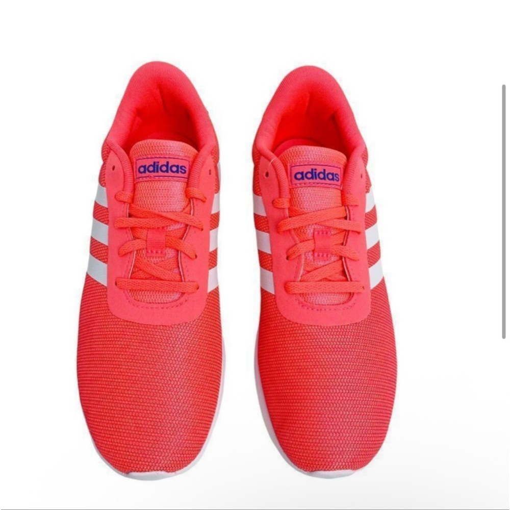 adidas Lite Racer 2.0 K – Women’s US 7.5 (Youth 6.5) – Coral/White - Picture 3 of 9